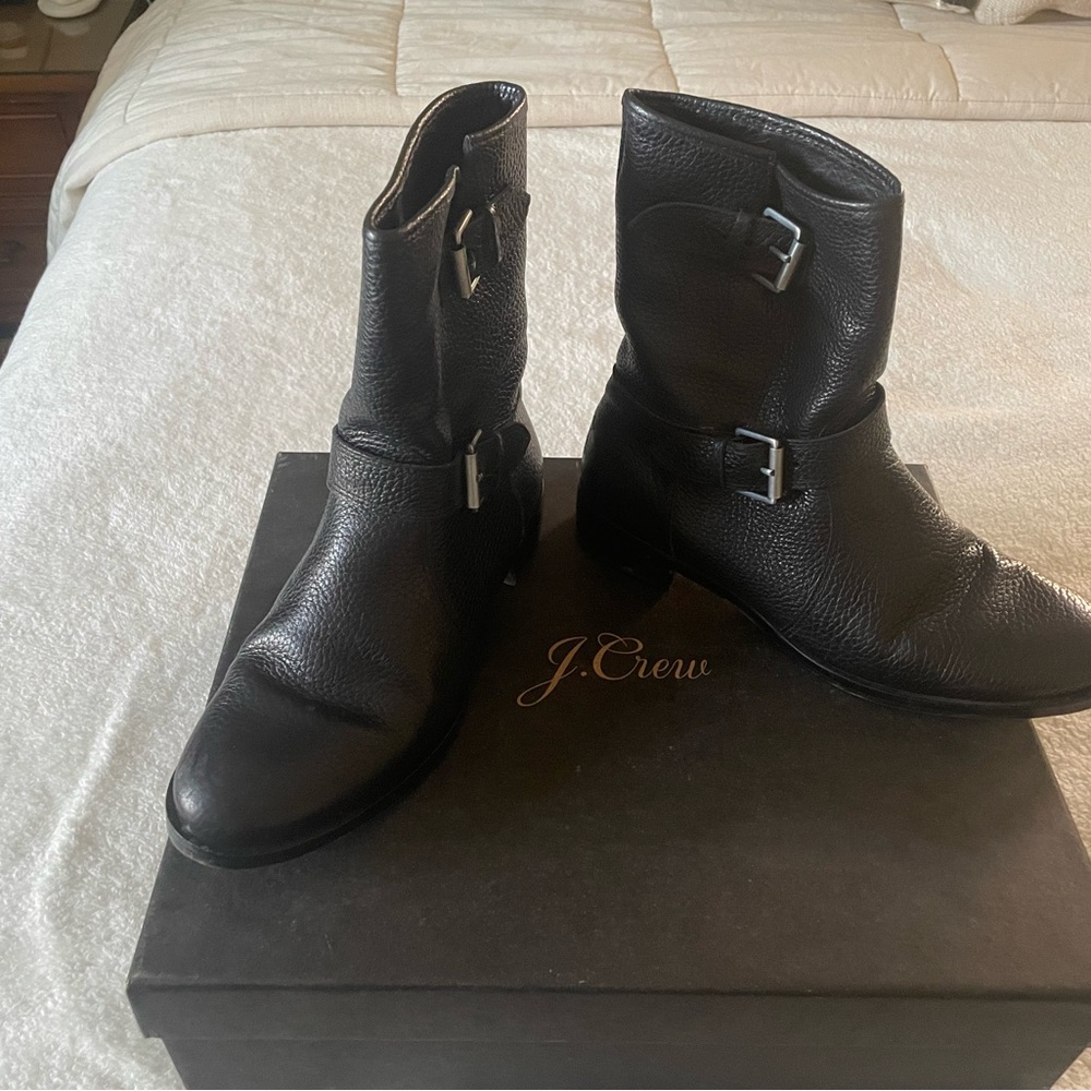 J Crew biker boots